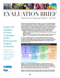 evaluation executive summaries reports evergreen data